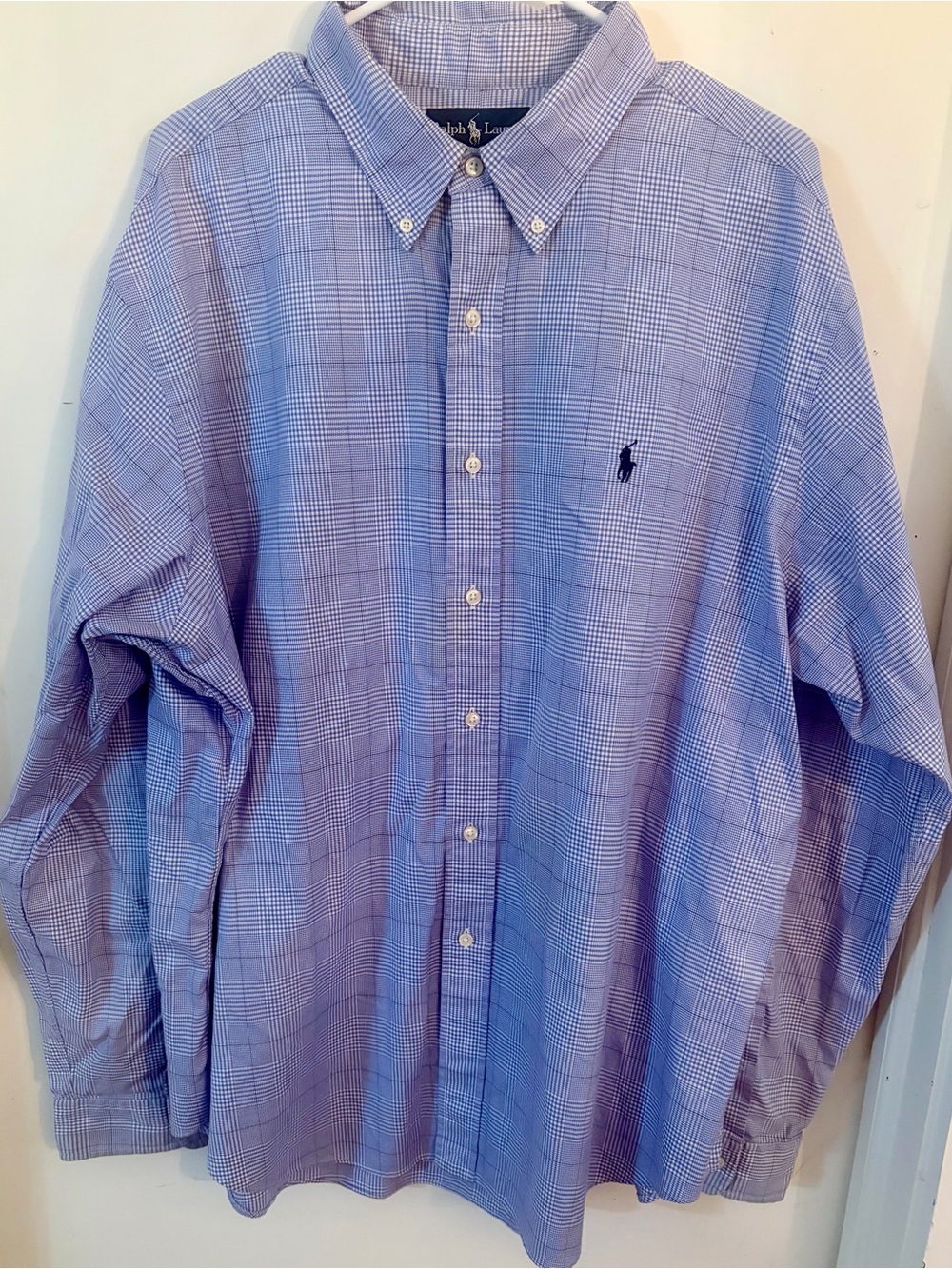 Ralph Lauren Light Purple Gingham Classic Fit Dress Shirt